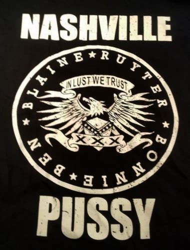 nashville pussy logo t shirt short sleeve cotton black men size s to 5xl be992 ebay