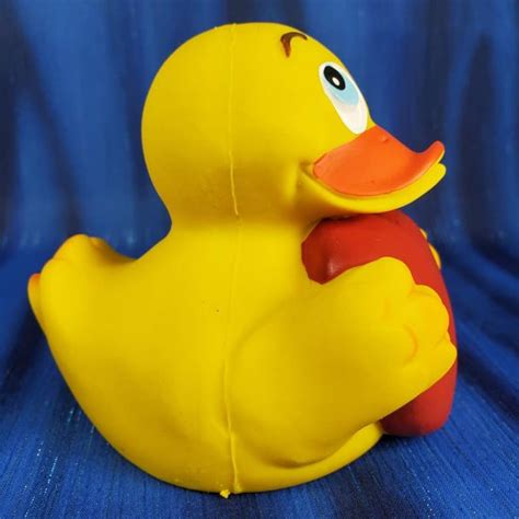 Duck Love Big Heart Rubber Duck From Lanco 1299 Ducks Only Exclusively Ducks