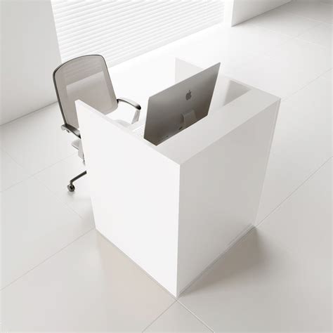 Tera Tra13 Reception Desk White Pastel By Mdd Office Furniture Small