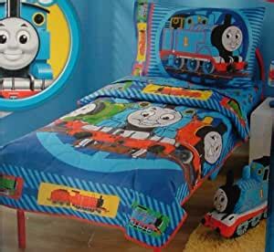 First i drew up the bed in google sketchup. Amazon.com : Thomas the Train 4 Piece Toddler Bedding Set ...