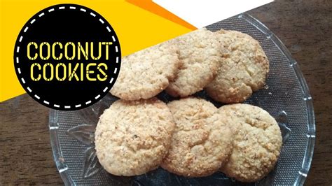 Coconut Cookies Easy Recipe Without Oven Bakery Style Eggless Coconut