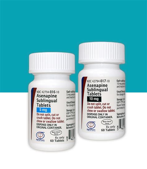 Asenapine Sublingual Tablets Sigmapharm Laboratories Llc