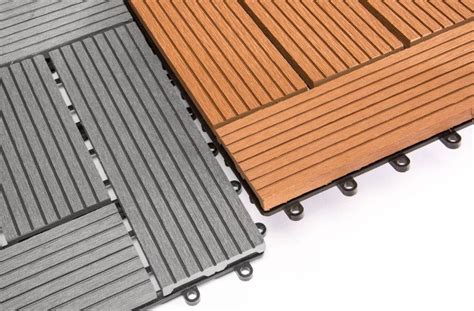 Helios Composite Deck Tiles 6 Slat Outdoor Flooring