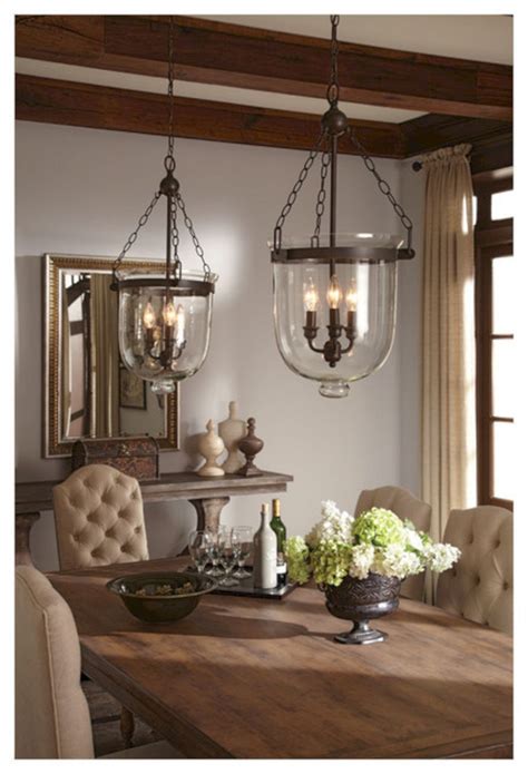 Impressive 28 Rustic Lighting Design Ideas For Awesome Dining Room
