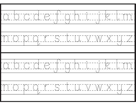 Free Printable Alphabet Tracing Templates Printable Templates