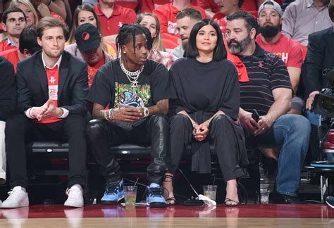 Kylie Jenner Travis Scott Date Night At Rockets Game Without Stormi