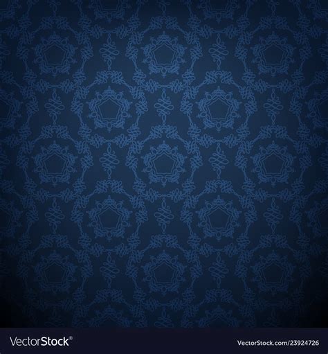 Dark Blue Lace Background Royalty Free Vector Image