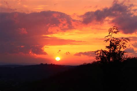 Images Gratuites La Nature Horizon Nuage Ciel Soleil Lever Du