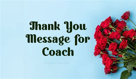 Thank You Messages For Coach Wishesmsg