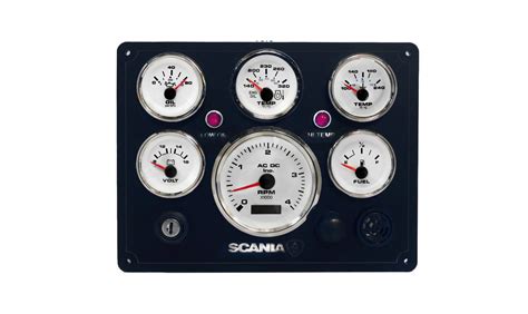 Scania 4000 Rpm Marine Engine Instrument Panel Ac Dc Marine Inc
