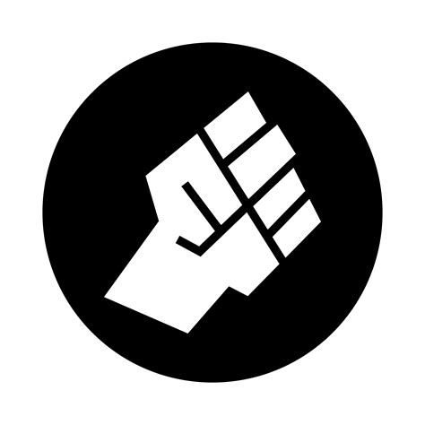 Raised Fist Vector Icon 551983 Vector Art At Vecteezy