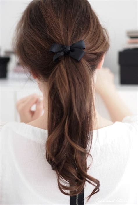 Ponytail With Bow Hairstyles How To