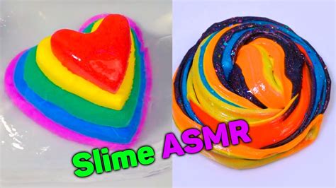 Asmr Slime Rainbow Slime Mixing Youtube