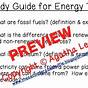 Energy Reading Comprehension Worksheet