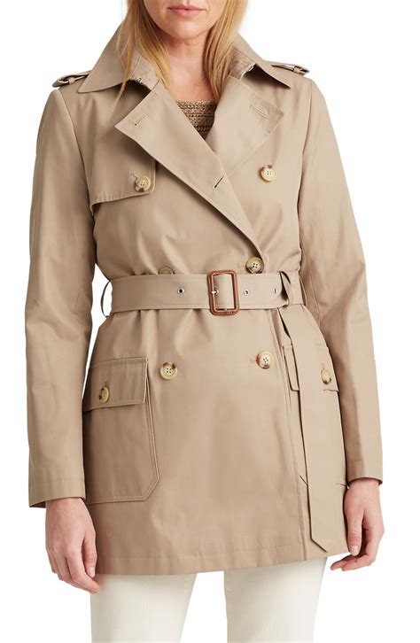 Lauren Ralph Lauren Double Breasted Trench Coat Nordstrom Rack