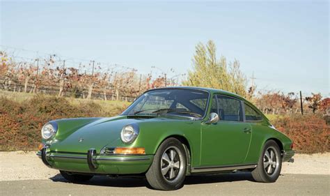 1971 Porsche 911t Coupe Metallic Green Dusty Cars