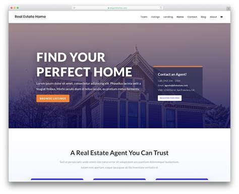 Website Real Estate Templates