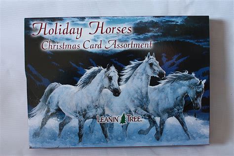 Leanin Tree Holiday Horses Christmas Card Assortment 20 Cards And 22