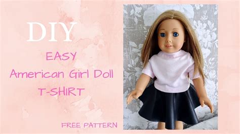 Diy How To Sew Easy American Girl Doll Shirt18 Inch Doll Shirtfree