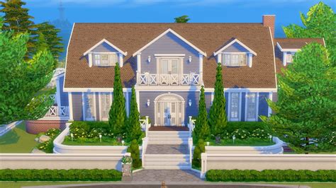 Building A Blue Mansion In The Sims 4 Streamed 11720 Youtube