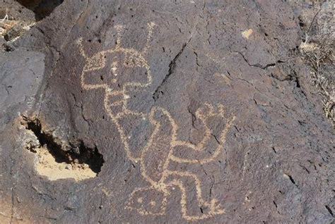 A Three Legged Alien Picture Of Petroglyph National Monument