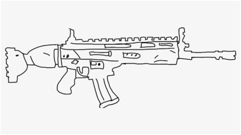 Fortnite Scar Assault Rifle Hd Png Download Kindpng