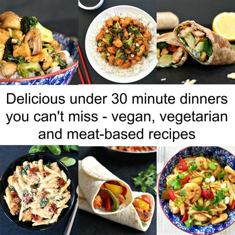 30 minute quick healthy dinner recipes you can't miss