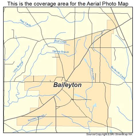 Aerial Photography Map Of Baileyton Al Alabama