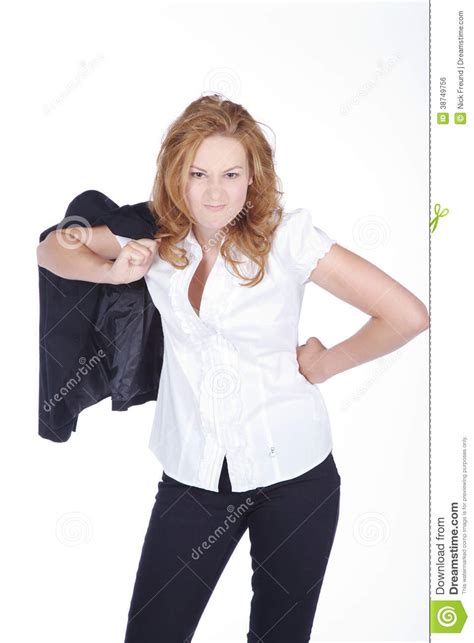 Angry Businesswoman Stock Photo Image Of Conversation 38749756