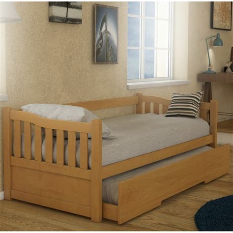 Cama Marinera Madera Maciza Plaza Color Miel Barraca Esquinas