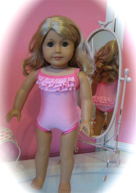 ruffled swimsuit made to fit 18 inch american girl doll etsy