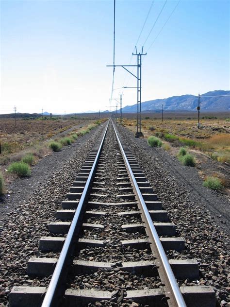 Fotos Gratis Pista Ferrocarril Perspectiva Carril Dirección
