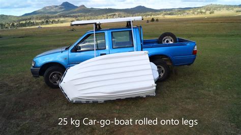 Car Go Boat Loaded Onto Vehicle Youtube