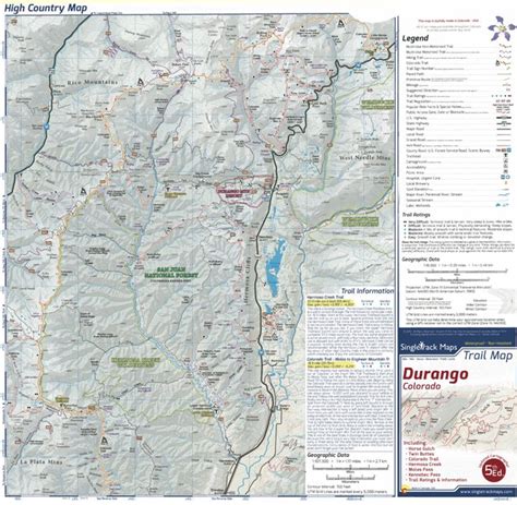 Durango Trails Map Page 3 Singletrack Maps Map By Singletrack Maps
