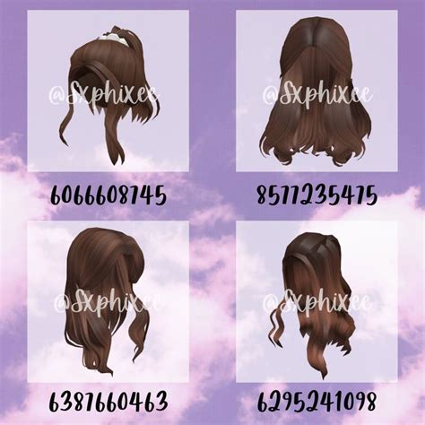 Brown Hair Codes For Bloxburg Coding Clothes Brown Hair Id Brown