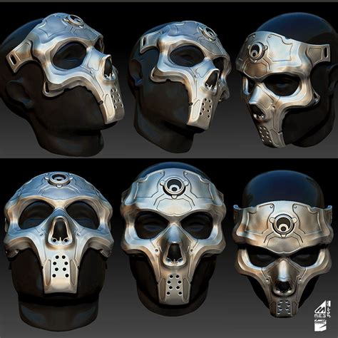 Mask Concept Design Huit Oner Mask Helmet Concept Artwork