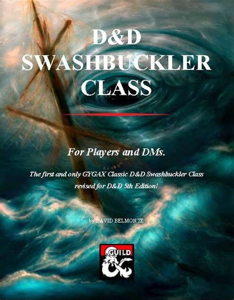 Dandd Swashbuckler Class Dungeon Masters Guild Wargame Vault