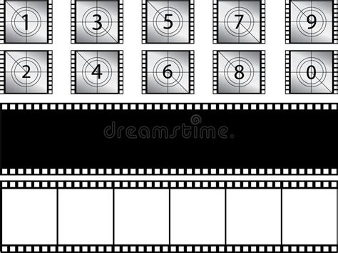 Retro Film Strip Photo Frame Stock Vector Illustration Of Retro