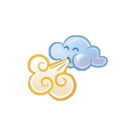 Cloud As An Emoji Blowing Wind Drawing By Disney