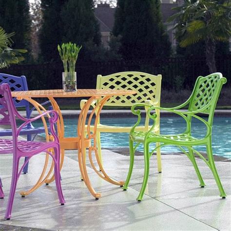 Cross Weave Patio Bistro Set Bright Patio Furniture That Is Perfect