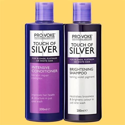 Violet is directly opposite to yellow on. PRO:VOKE Touch Of Silver Brightening Purple Shampoo and ...
