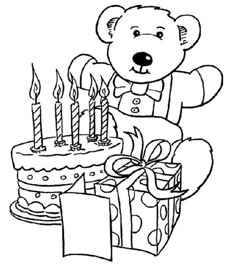 Printable Happy Birthday Coloring Pages