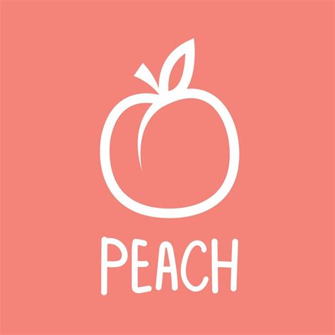 Peach Symbol Vector Peach Logo Design Wallpaper 14275628 Vector Art