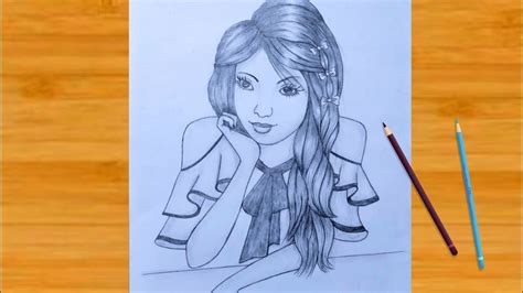 How To Draw Cute Girl Drawing Easy Girl Drawing For Beginners