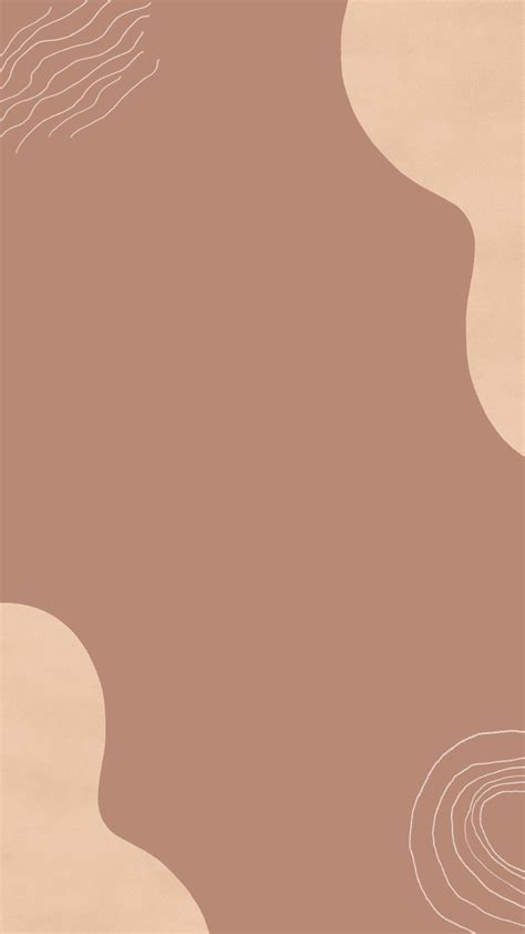 Pastel Aesthetic Brown Background Desktop Abstract Painting Wallpaper