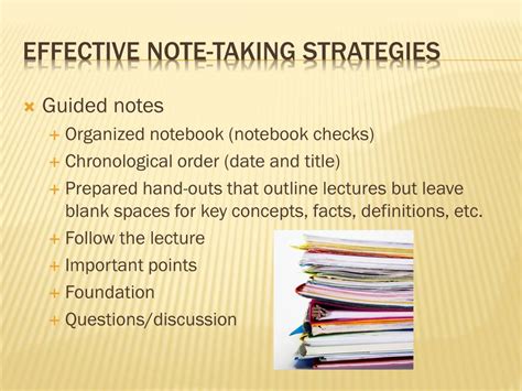 Ppt Effective Note Taking Strategies Powerpoint Presentation Free