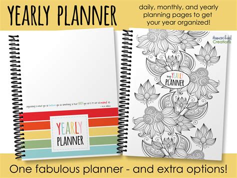 Yearly Planner Organize Your Days