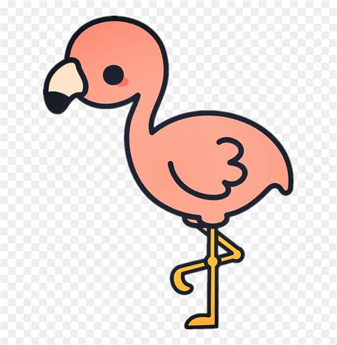 Transparent Flamingo Clipart Cute Flamingo Drawing Easy Hd Png