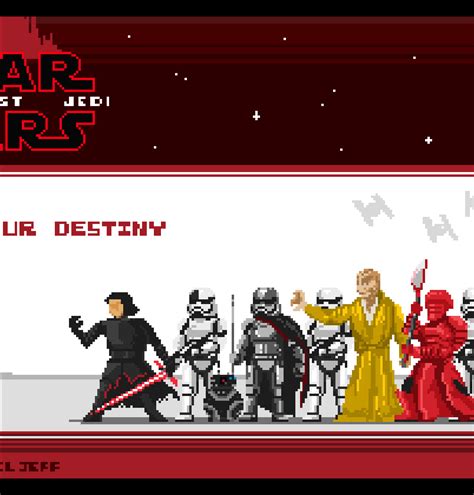 Pixel Jeff — Star Wars The Last Jedi Pixel Art Choose Your
