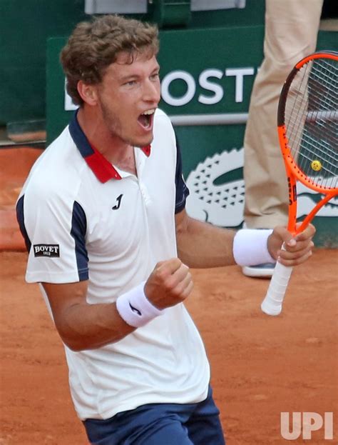 Pablo Carreno Busta plays his third round match at the French Open ...